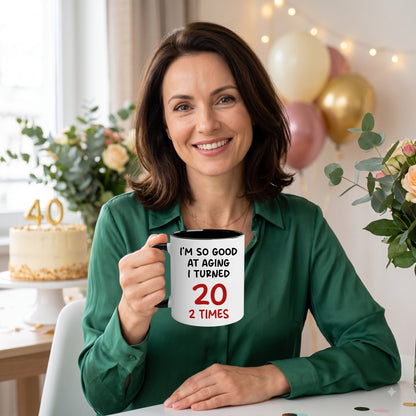 40th Birthday Gifts For Men, Gifts For 40 Year Old Man, Forty 1986 Gift, Funny Birthday Gift, 40 Year Old Cup, Turning 40 Present Cup, 40th Birthday Coffee Mug for Wife, Sister, Daughter, Friend