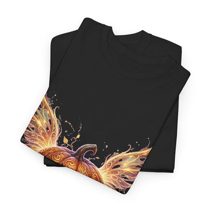 Halloween Pumpkin Tee — Winged Jack-O'-Lantern Graphic Shirt