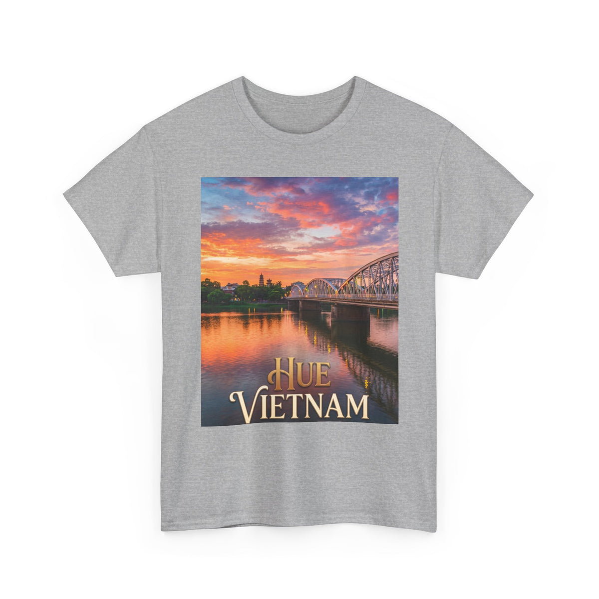Hue Vietnam Sunset T-Shirt - Scenic Travel Souvenir Tee
