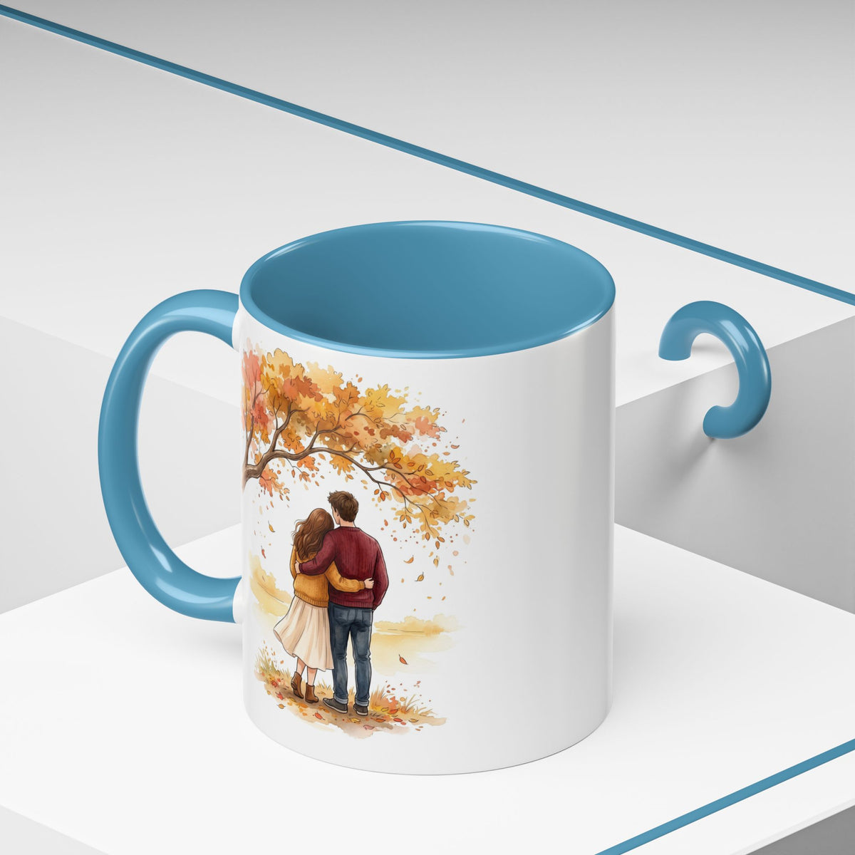 Autumn Couple Under Tree Coffee Mug