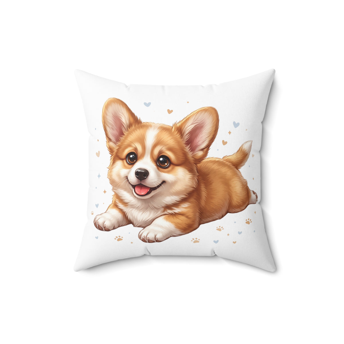 Cute Corgi Pillow – Adorable Cartoon Dog Decorative Throw Cushion