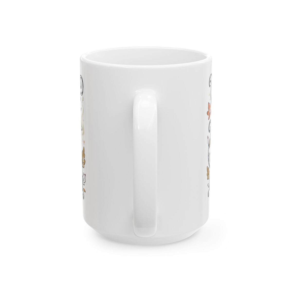 Halloween Pumpkin & Ghost Ceramic Mug — Cute Spooky Fall Coffee Cup (11oz/15oz)