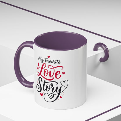 My Favorite Love Story Romantic Coffee Mug
