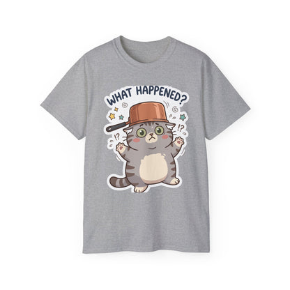 What Happened? Cute Kitten Graphic Tee