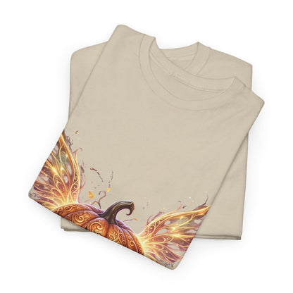 Halloween Pumpkin Tee — Winged Jack-O'-Lantern Graphic Shirt