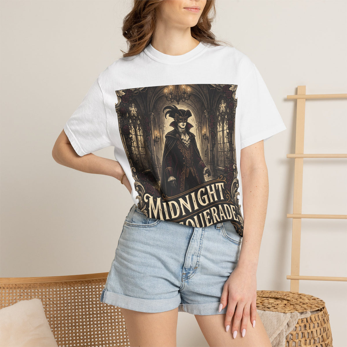 Midnight Masquerade T‑Shirt — Gothic Masquerade Ball Design