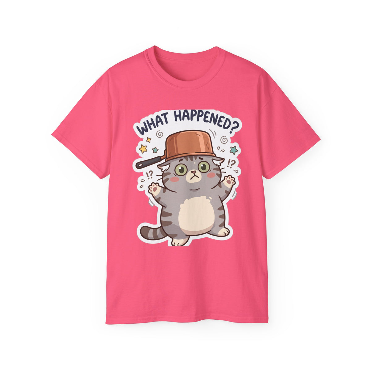 What Happened? Cute Kitten Graphic Tee