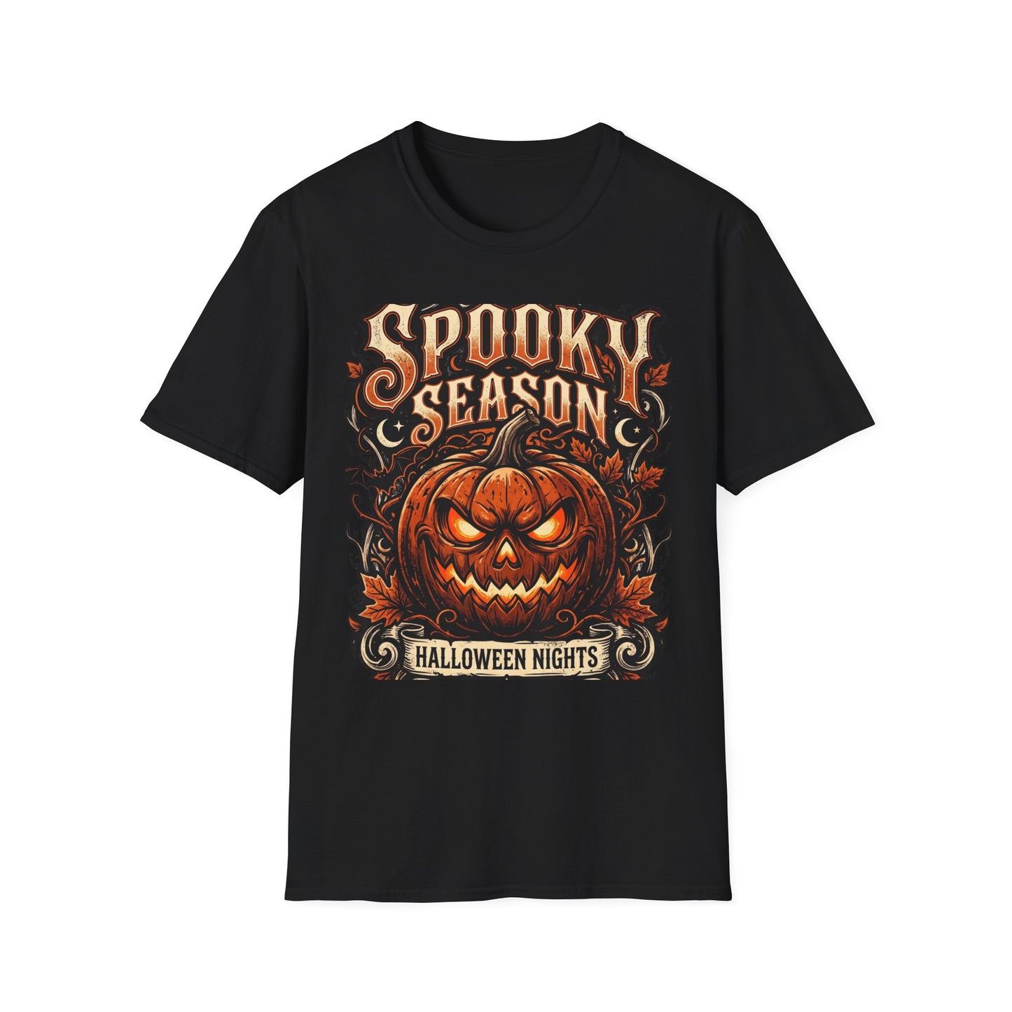 Spooky Season T-Shirt — Vintage Jack-O'-Lantern Halloween Tee