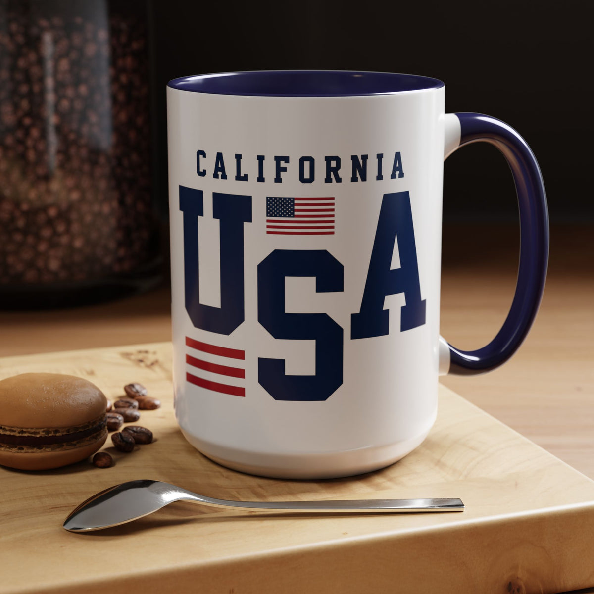 USA California Coffee Mug — Patriotic Accent 11/15oz