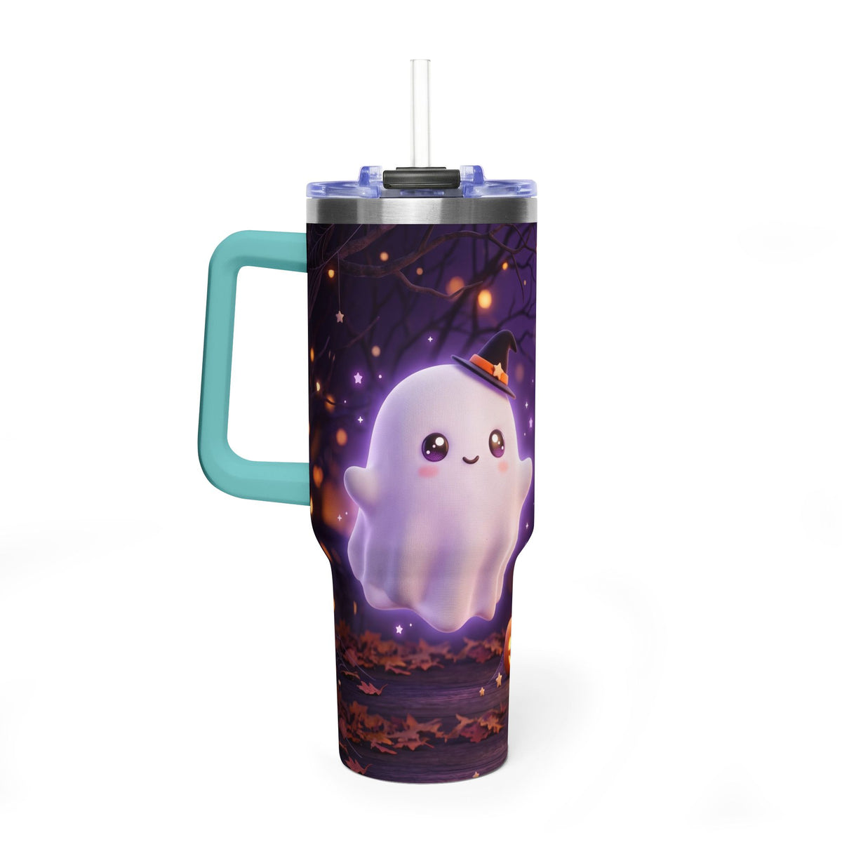 Cute Halloween Ghost 40oz Vacuum Thermal Tumbler