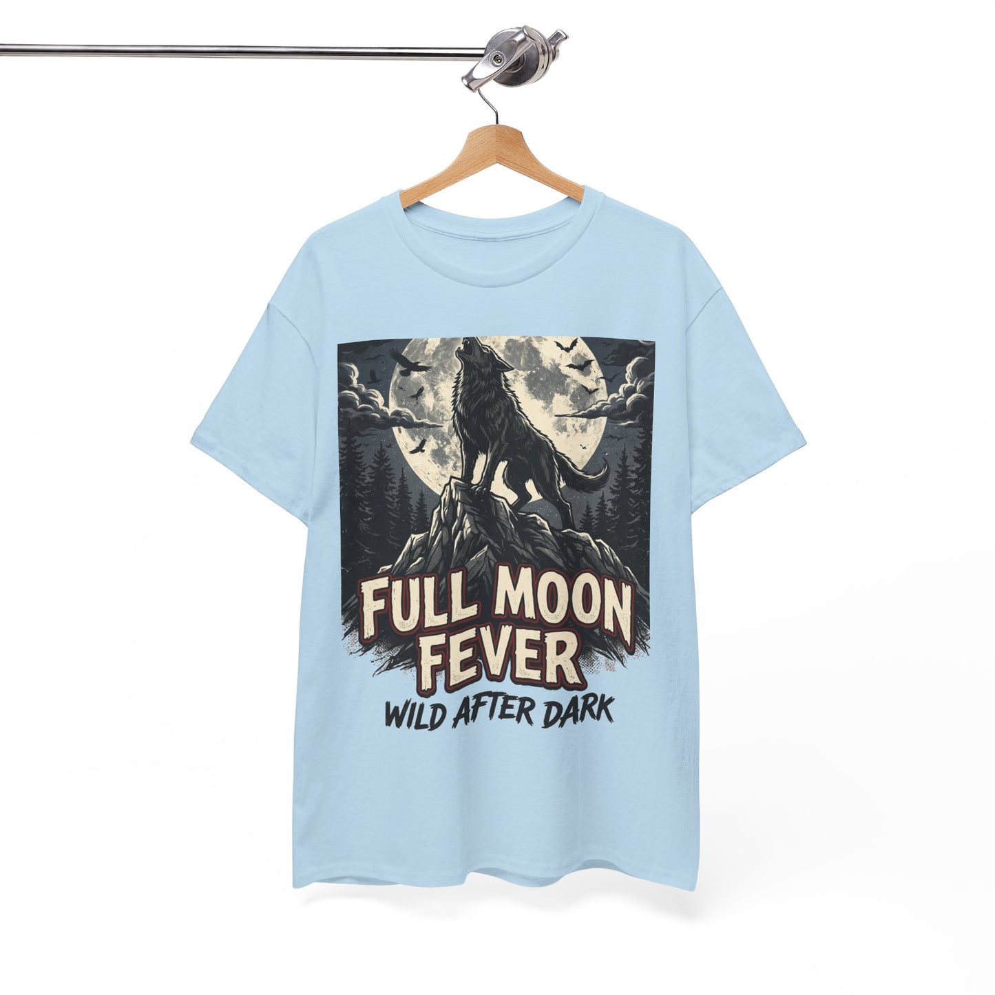 Full Moon Fever Wolf T-Shirt — 'Wild After Dark' Graphic Tee