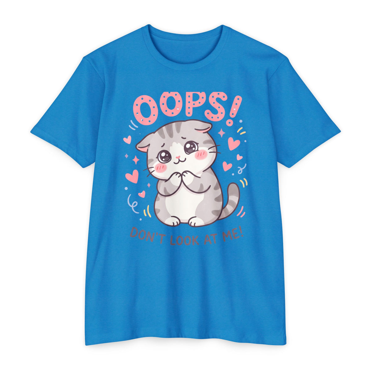 Oops! Cute Kitty Graphic T-Shirt — Adorable Cat Tee for Cat Lovers