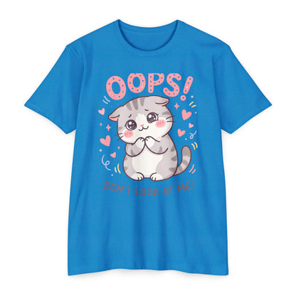 Oops! Cute Kitty Graphic T-Shirt — Adorable Cat Tee for Cat Lovers