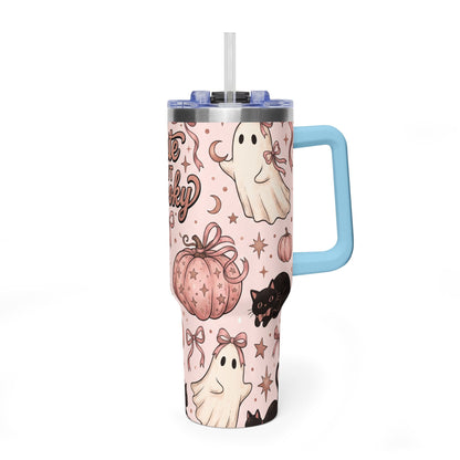 Cute But Spooky Ghosts & Pumpkins 40oz Tumbler