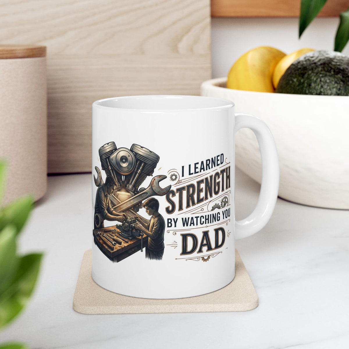 Funny Mechanic Coffee Mug – Workshop Tool Art Gift