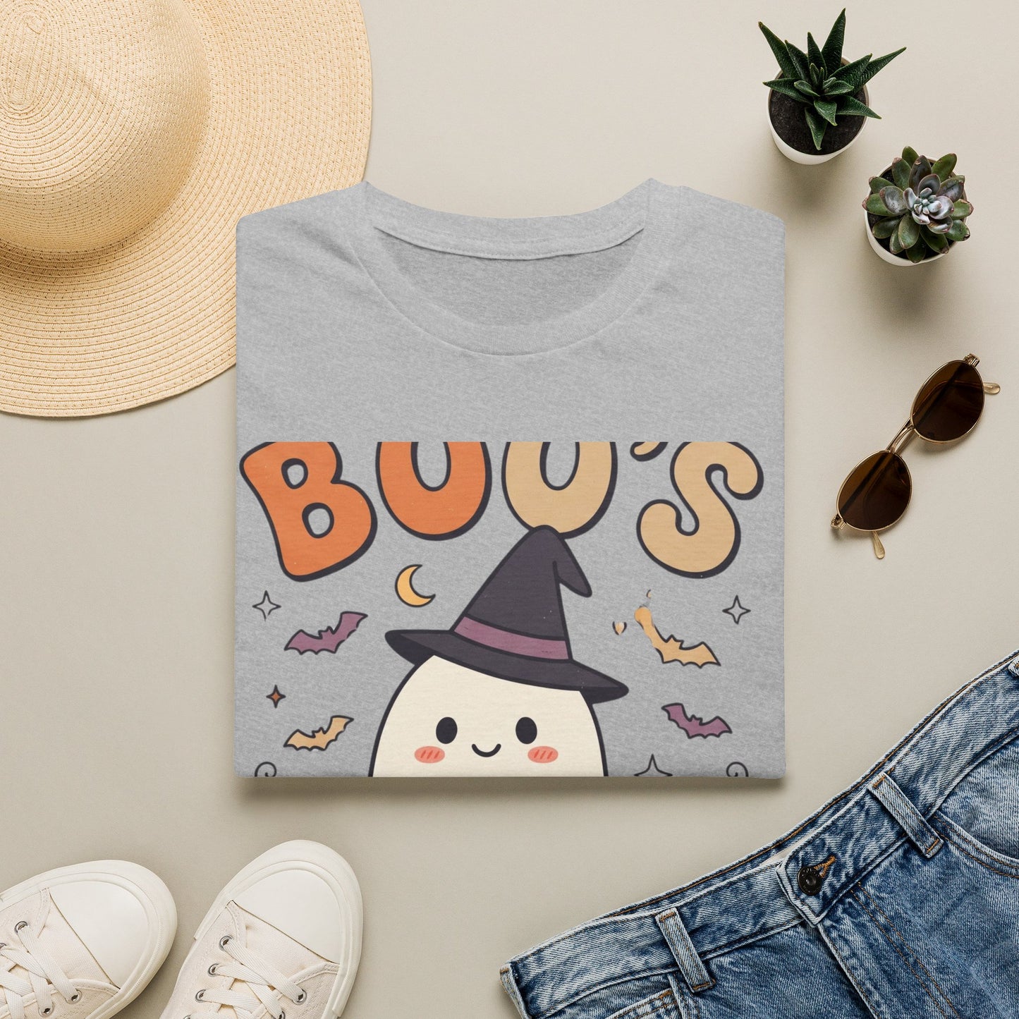 Halloween Ghost T-Shirt — "Boo's Spooky" Cute Witch Ghost Graphic