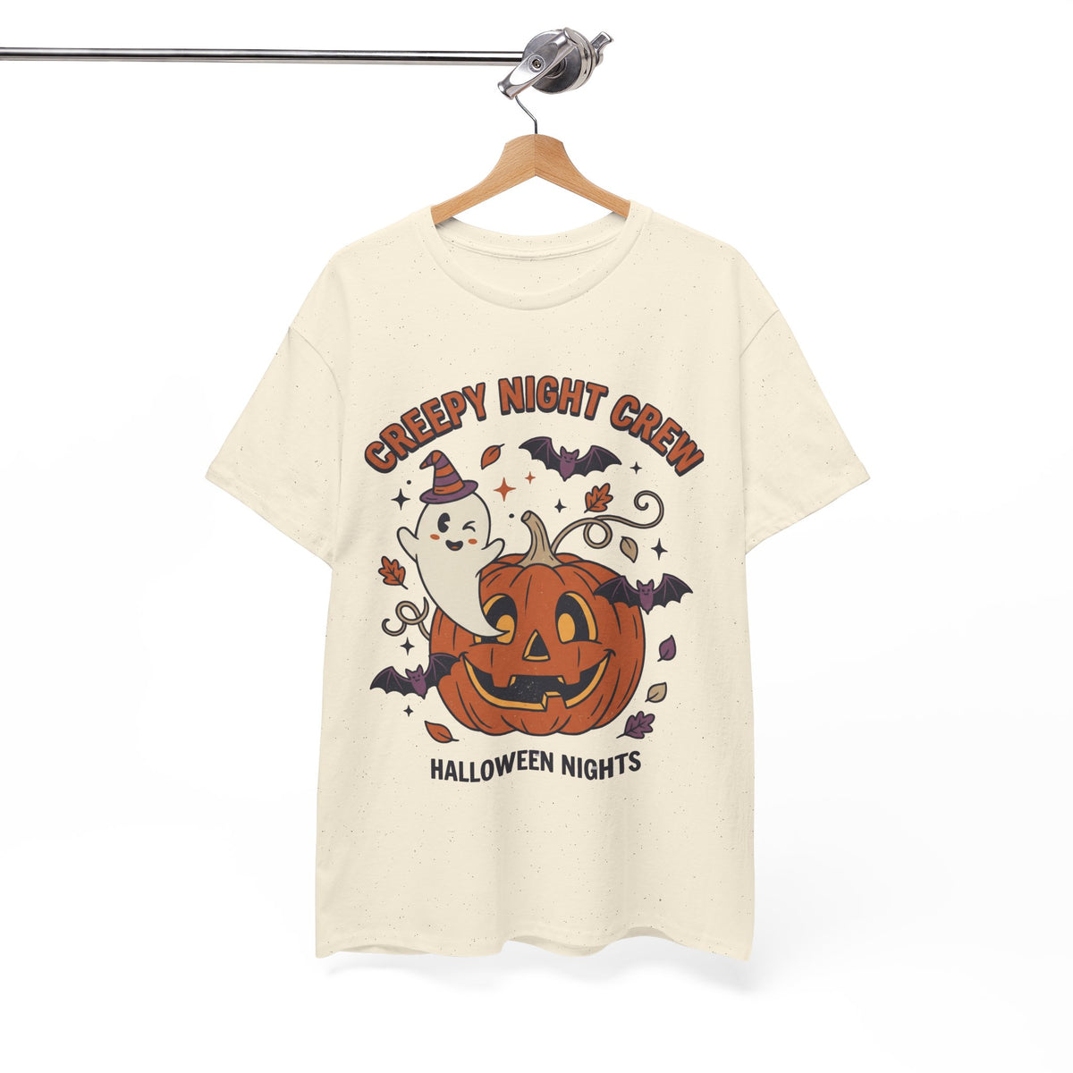 Halloween Nights T-Shirt — Creepy Night Crew Pumpkin & Ghost Tee