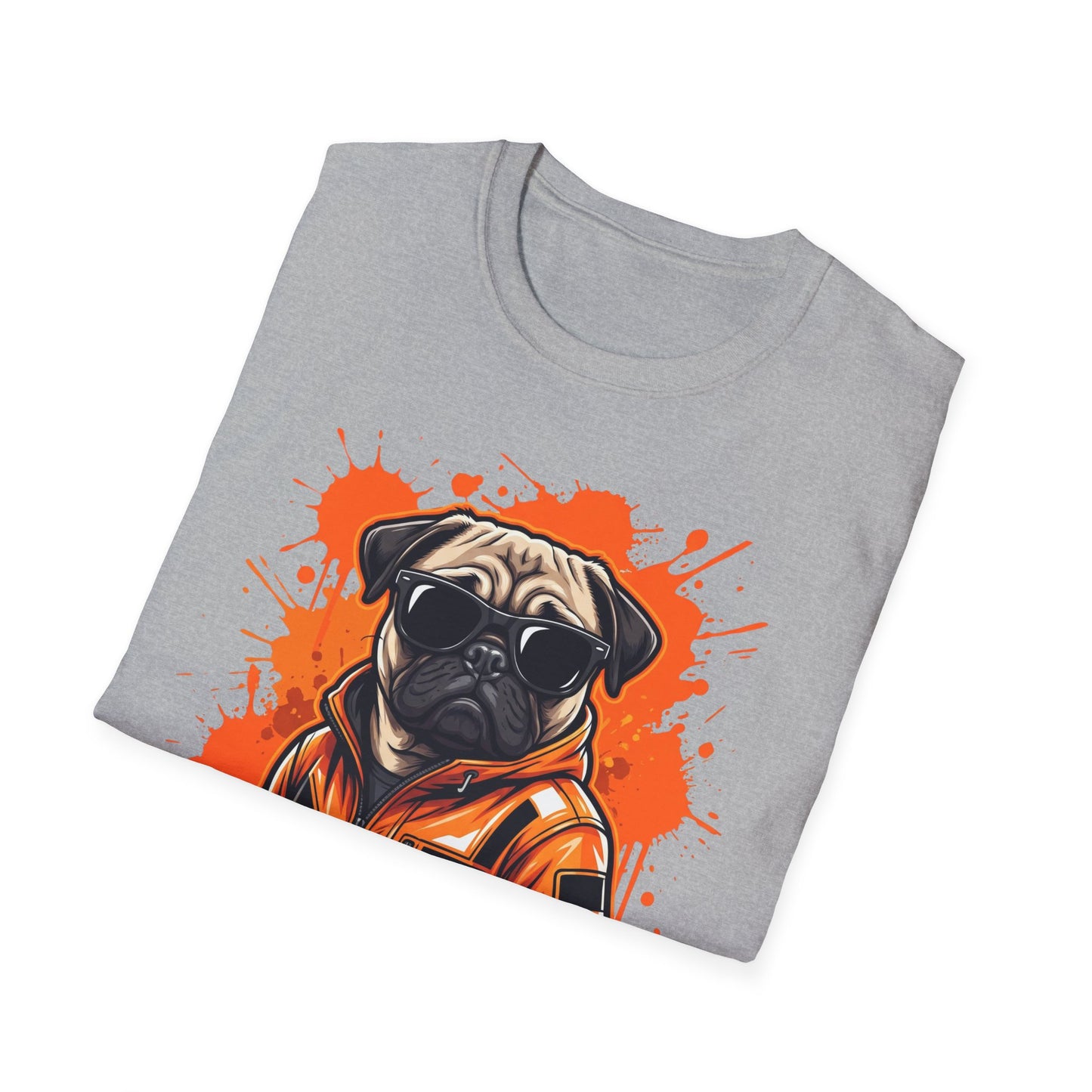 Cool Dog T-Shirt — Pug with Sunglasses Graphic Tee