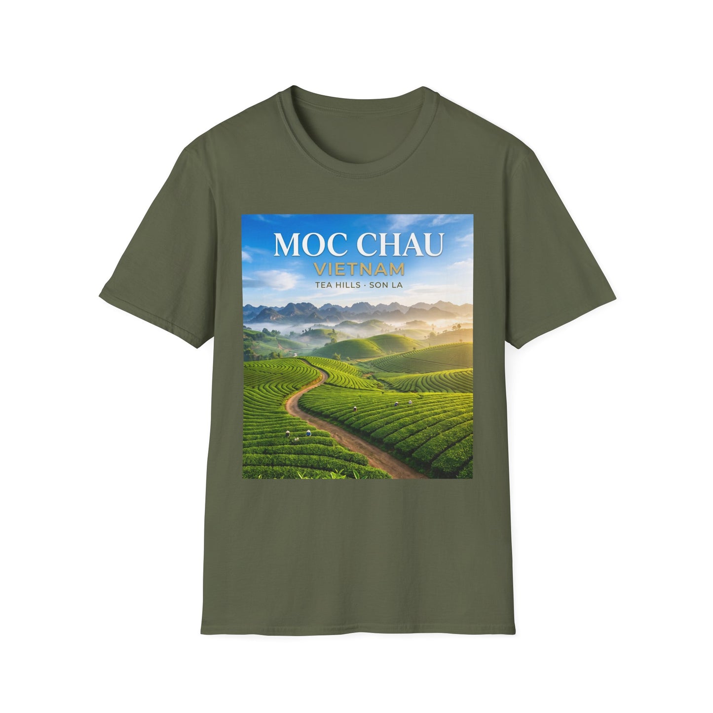 Moc Chau Vietnam Tee – Tea Hills of Son La Scenic Travel T-Shirt
