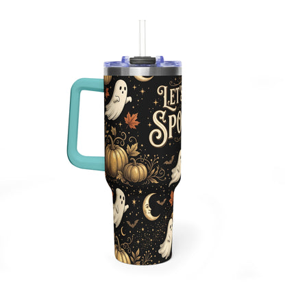 Let’s Get Spooky Halloween Ghosts 40oz Tumbler