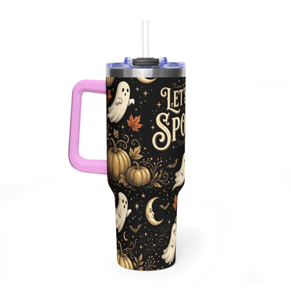 Let’s Get Spooky Halloween Ghosts 40oz Tumbler