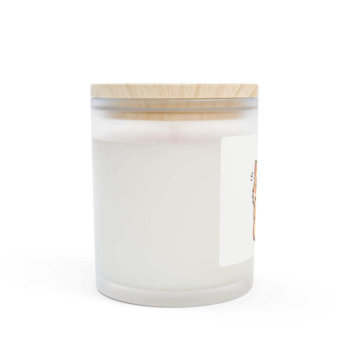 Cute Starry Cat Frosted Glass Candle — 11oz Decorative Scented Candle
