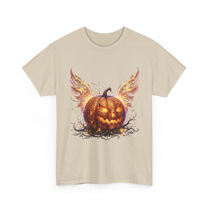 Halloween Pumpkin Tee — Winged Jack-O'-Lantern Graphic Shirt