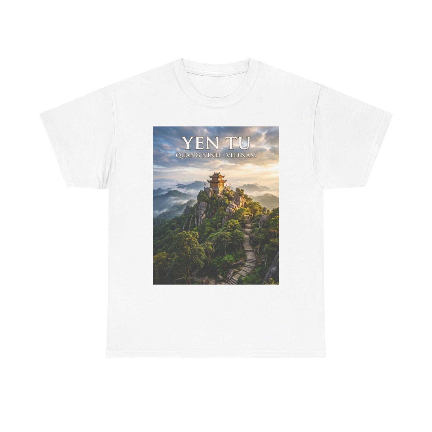 Yen Tu Mountain Scenic Tee – 'YEN TU: Listen to the Silence' Travel Photography T-Shirt