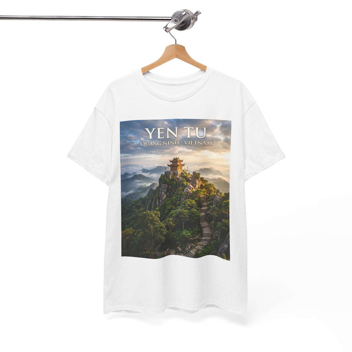 Yen Tu Mountain Scenic Tee – 'YEN TU: Listen to the Silence' Travel Photography T-Shirt
