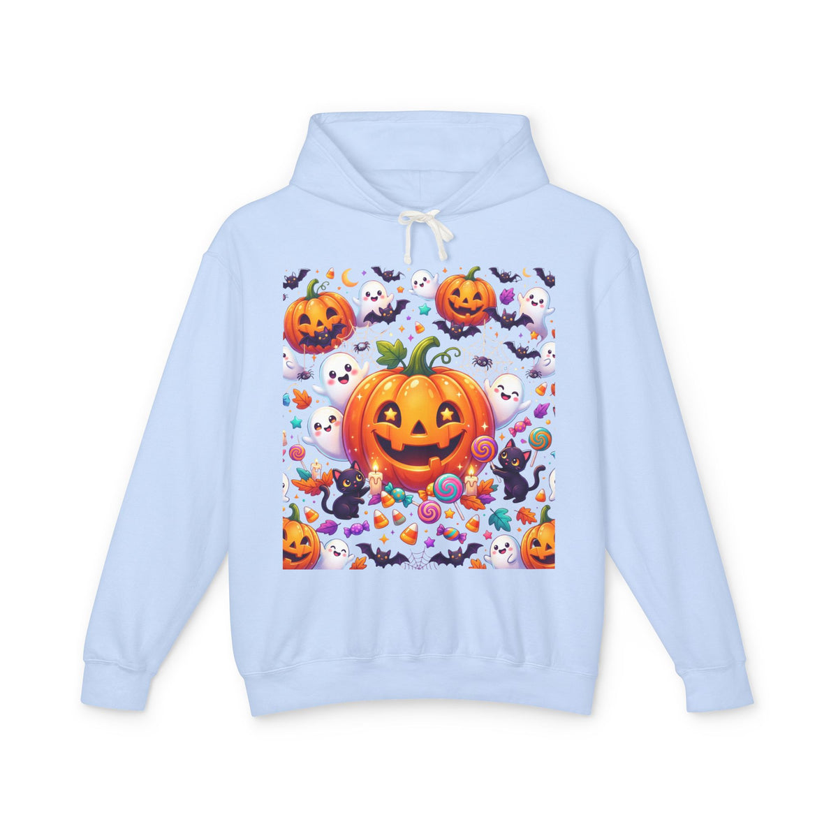 Halloween Pumpkin Hoodie — Cute Jack-o'-Lantern Candy Pattern