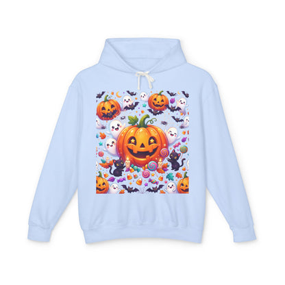 Halloween Pumpkin Hoodie — Cute Jack-o'-Lantern Candy Pattern