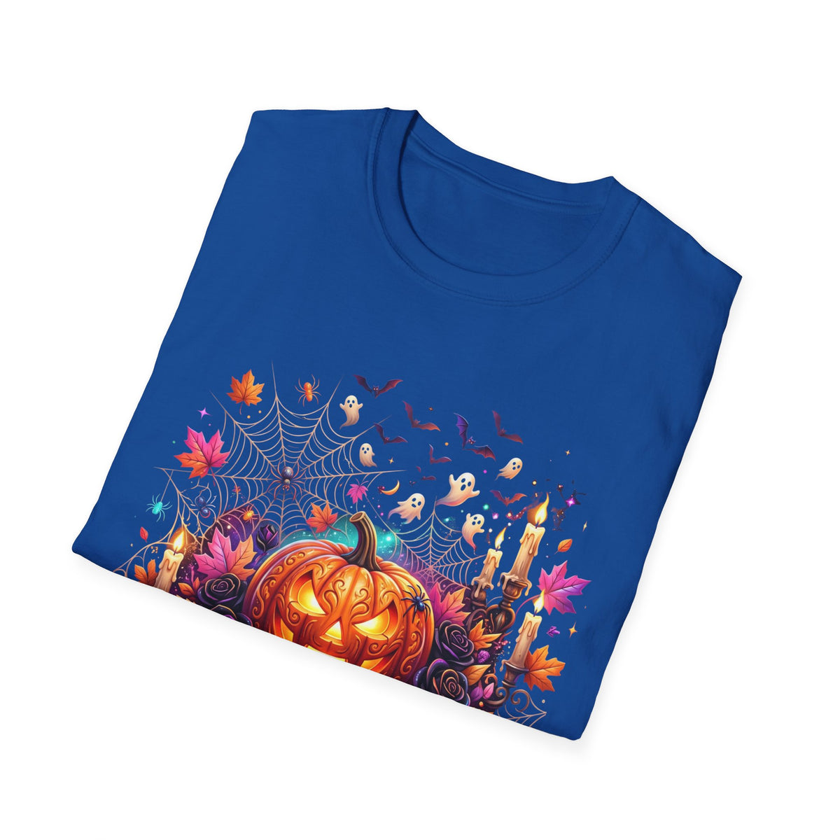 Jack-o'-Lantern Floral Halloween T-Shirt