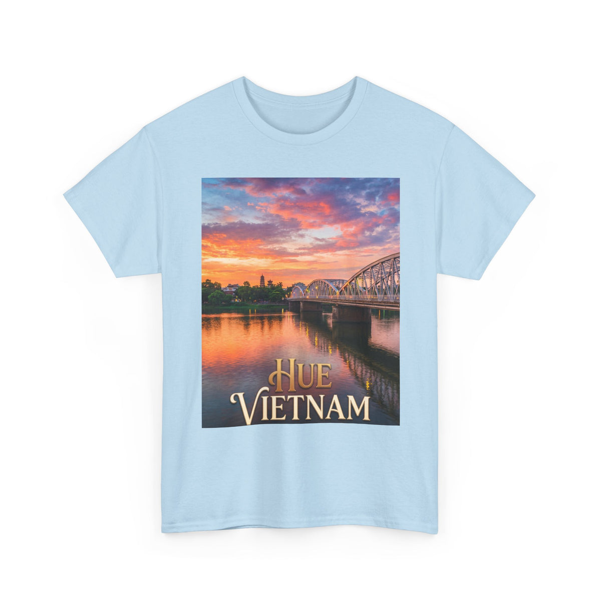 Hue Vietnam Sunset T-Shirt - Scenic Travel Souvenir Tee