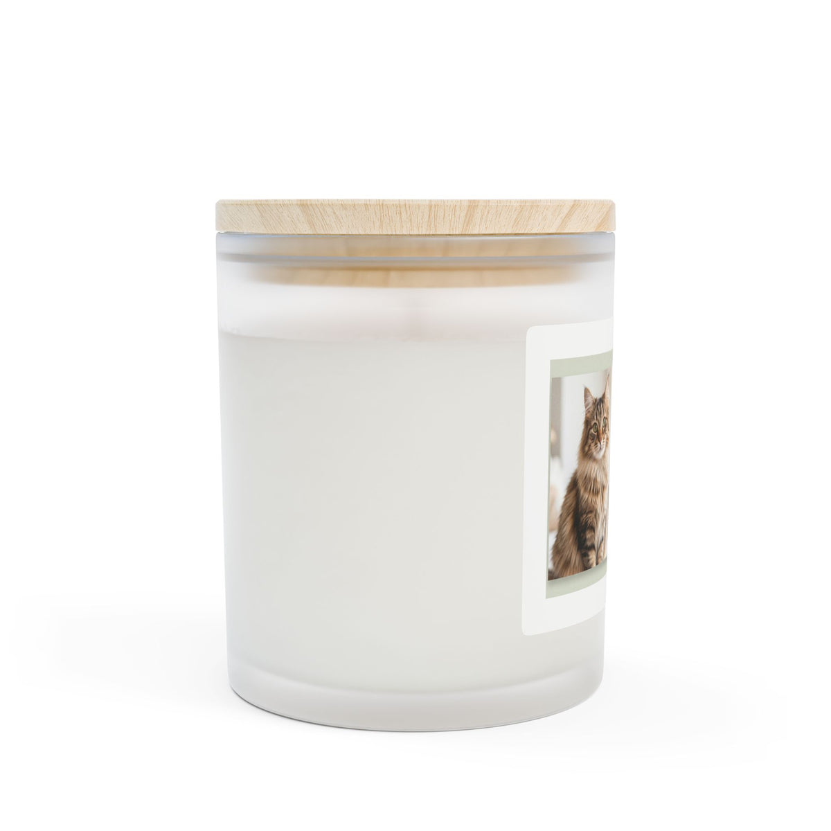 Forever Friend Cat Candle — Frosted 11oz Scented Glass