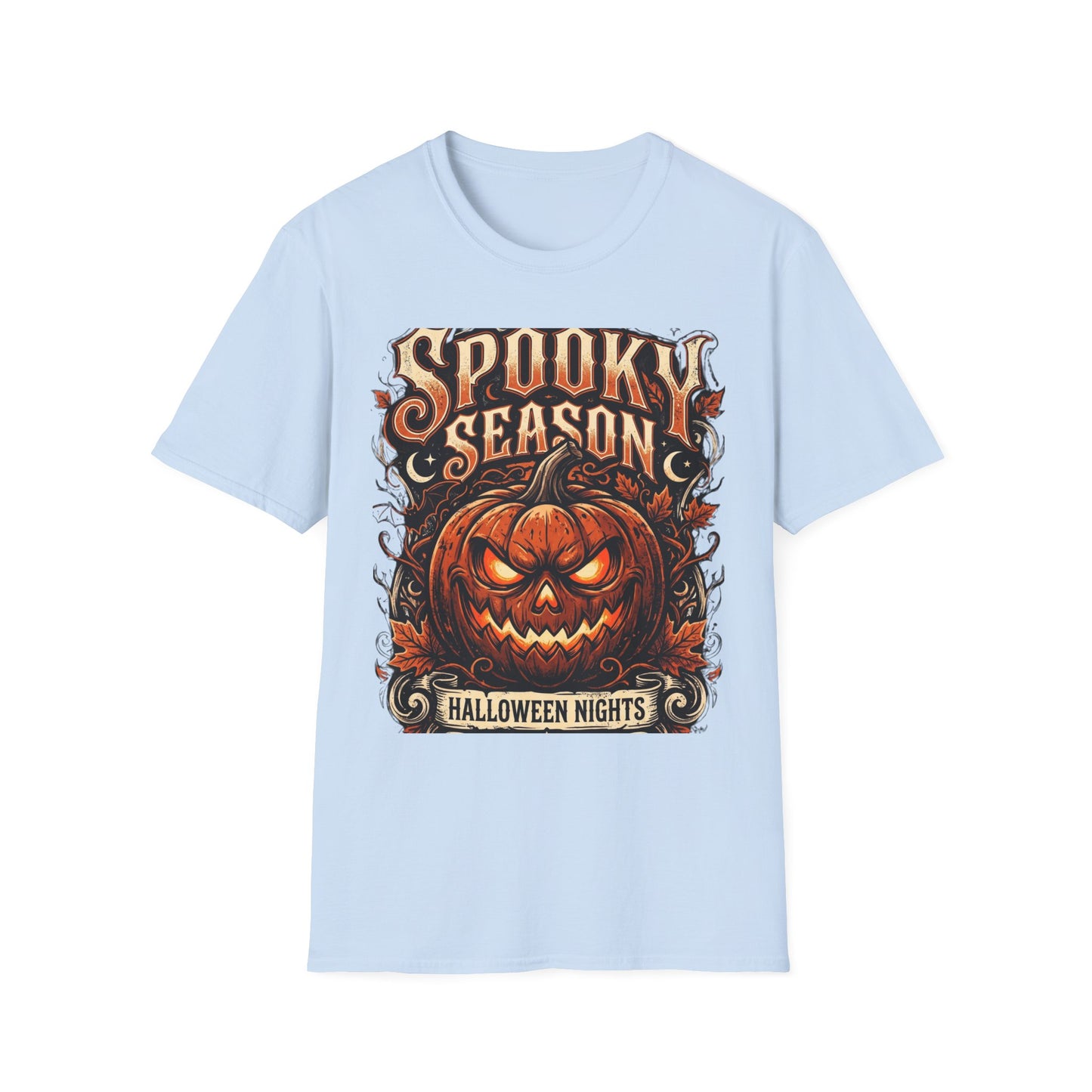 Spooky Season T-Shirt — Vintage Jack-O'-Lantern Halloween Tee