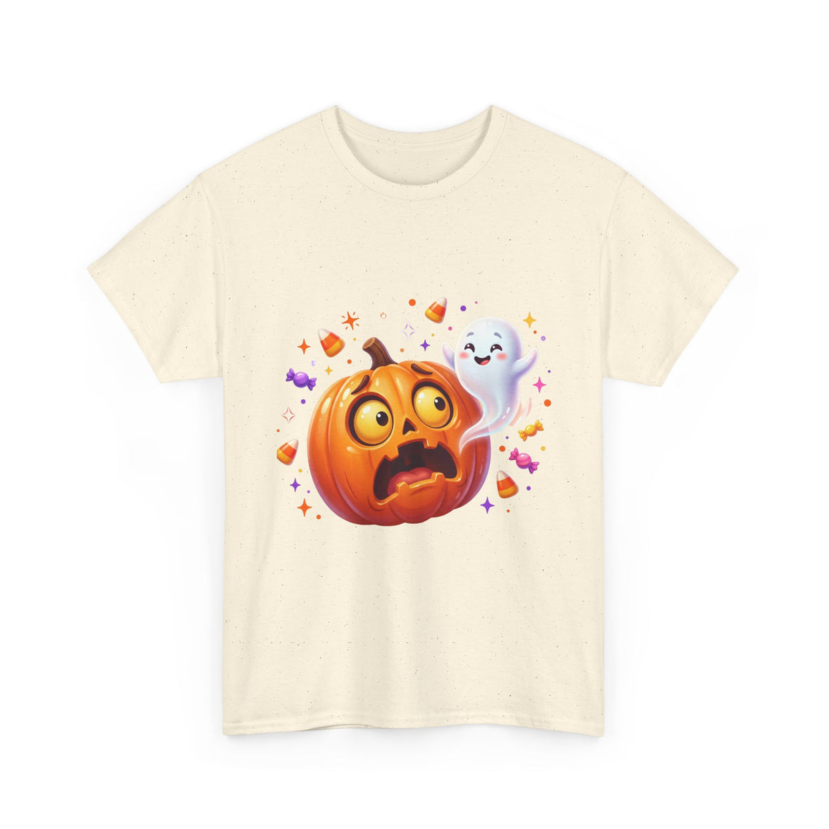 Halloween Pumpkin & Friendly Ghost T-Shirt