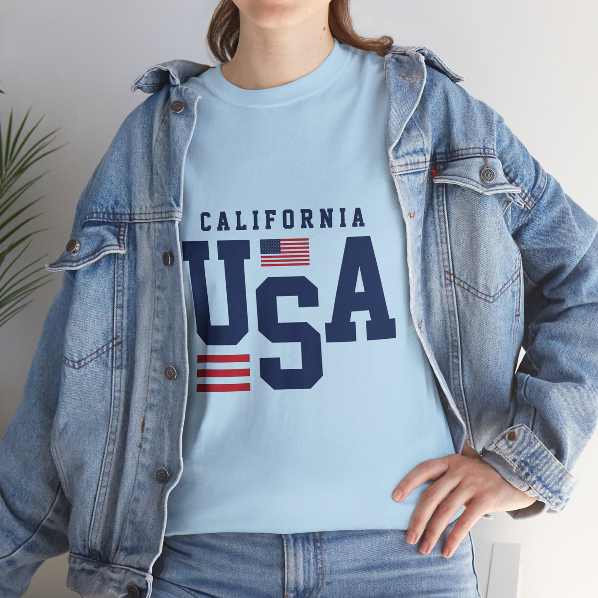 California USA Graphic Tee — Patriotic American Flag T‑Shirt