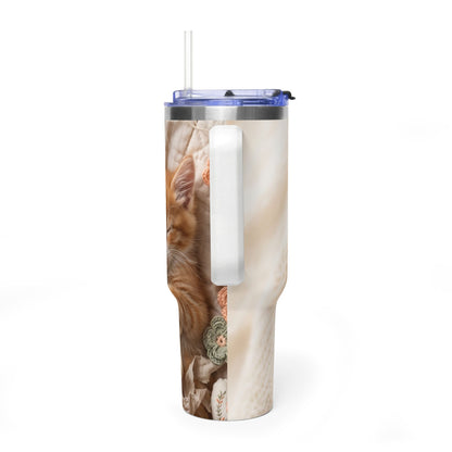 Cat Lover 40oz Thermal Tumbler
