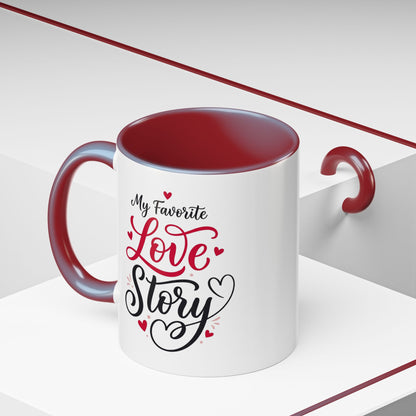My Favorite Love Story Romantic Coffee Mug