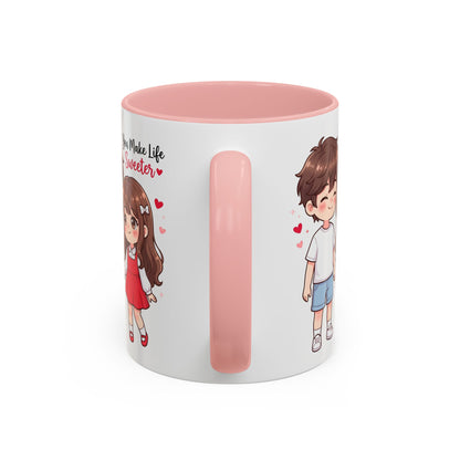 You Make Life Sweeter Couple Coffee Mug