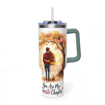 40oz Tumbler – You Are My Favorite Autumn Couple Gift
