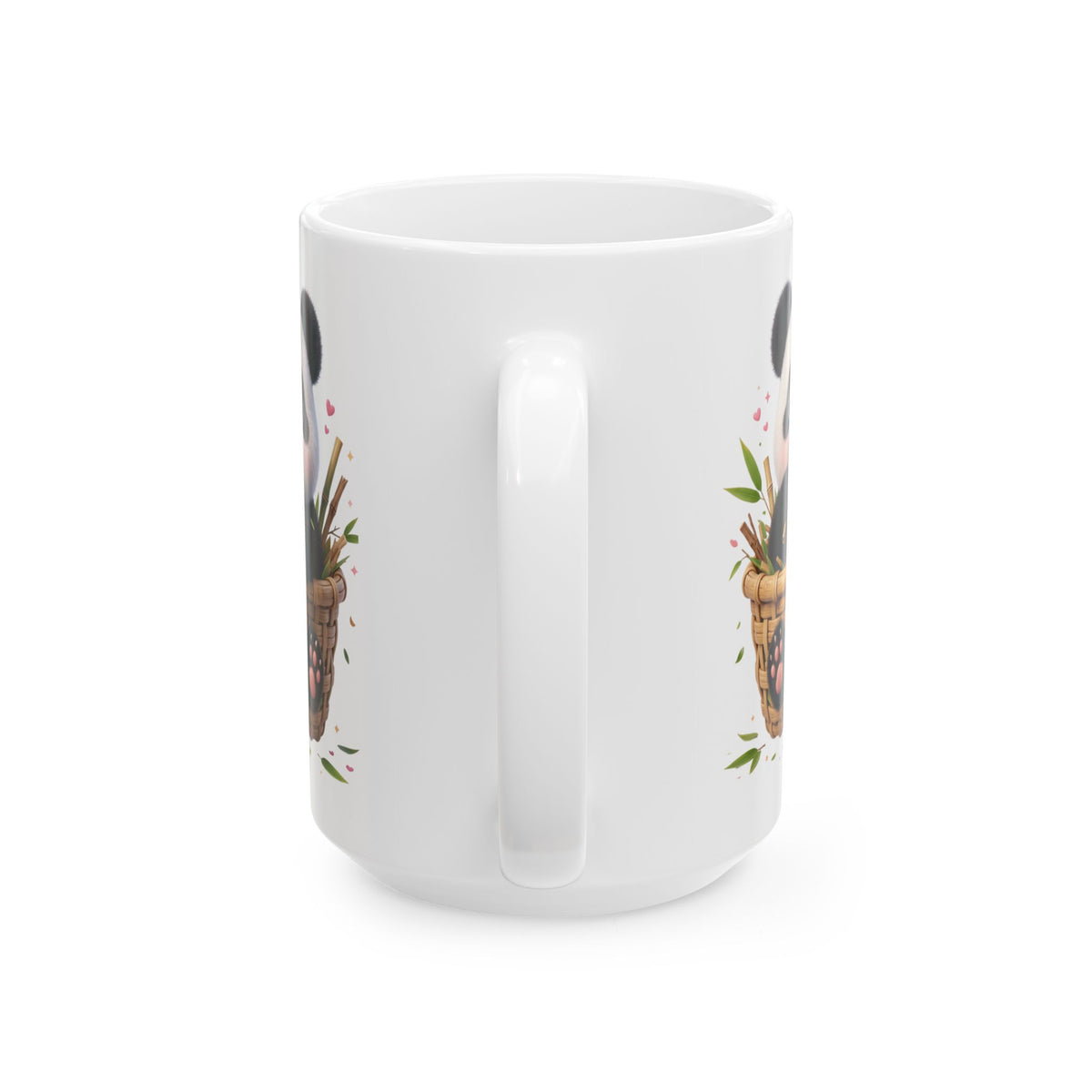 Whimsical Floral Animal Ceramic Mug