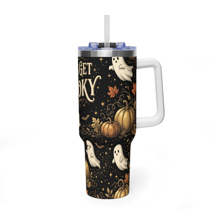 Let’s Get Spooky Halloween Ghosts 40oz Tumbler
