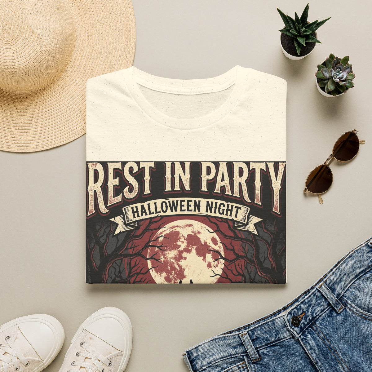 Rest in Party Halloween Night T-Shirt