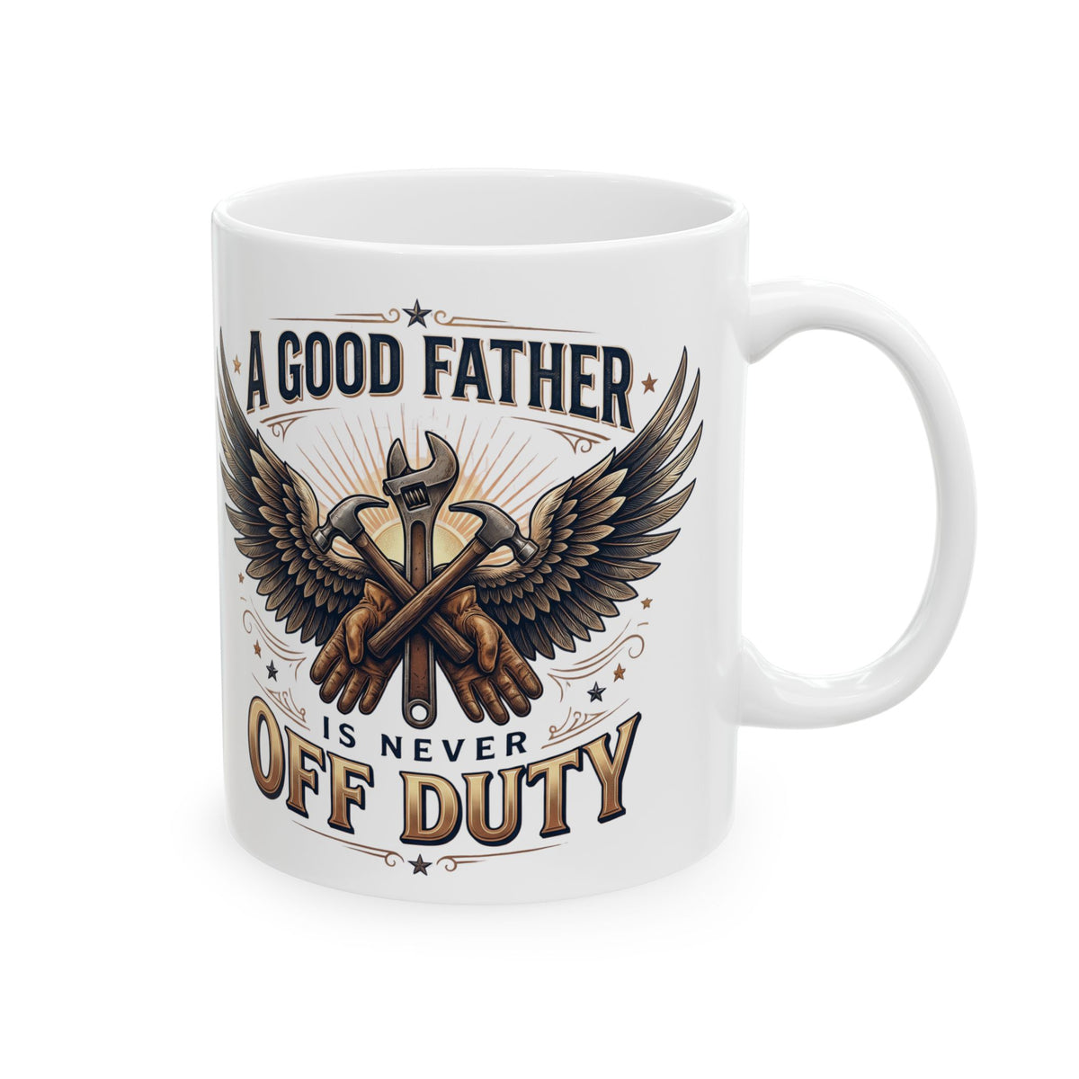 A Good Father Is a Great Man Eagle Mug
