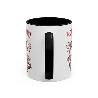 Funny Cat Mug - "Not Today! I'm Done" Accent Coffee Mug (11/15oz)