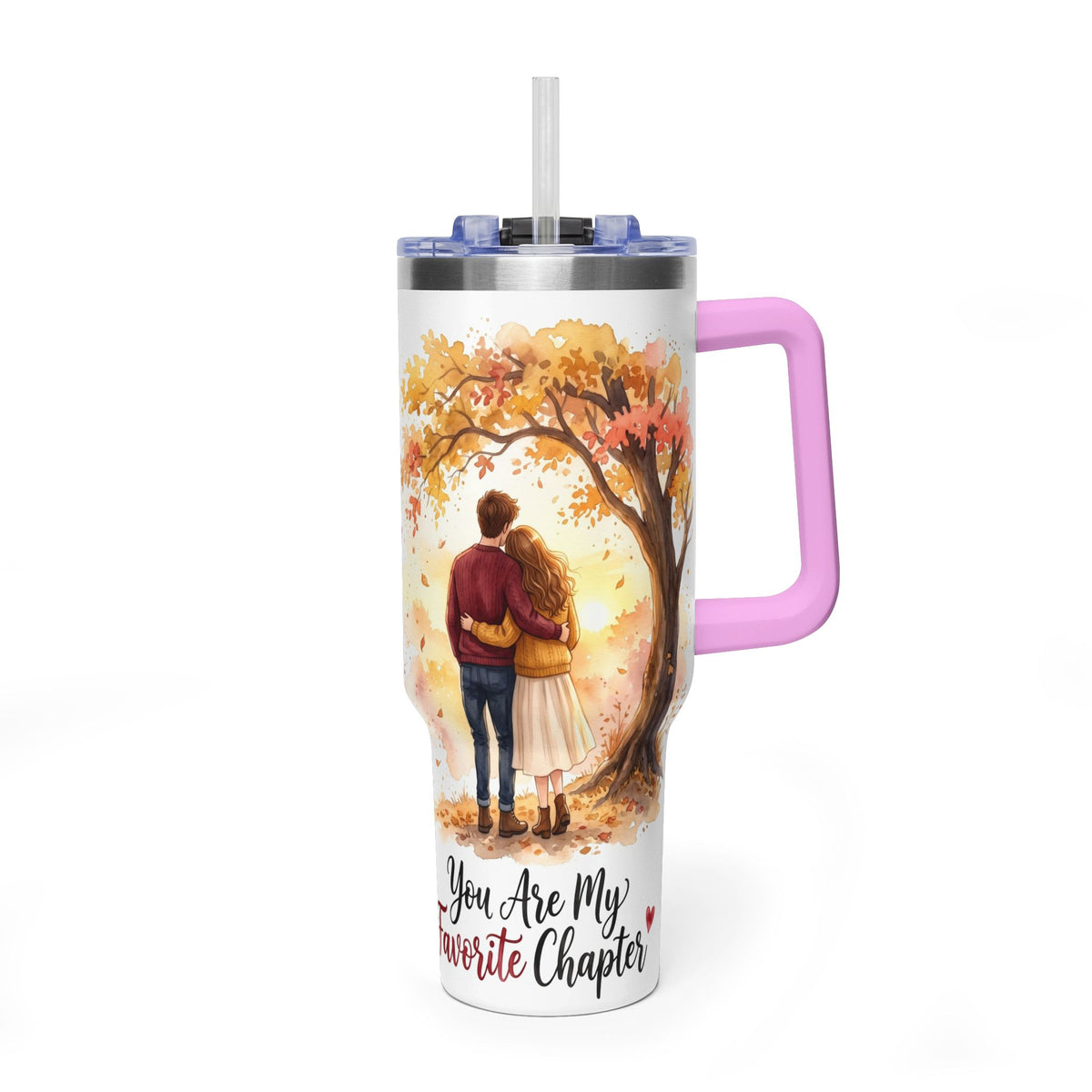 40oz Tumbler – You Are My Favorite Autumn Couple Gift