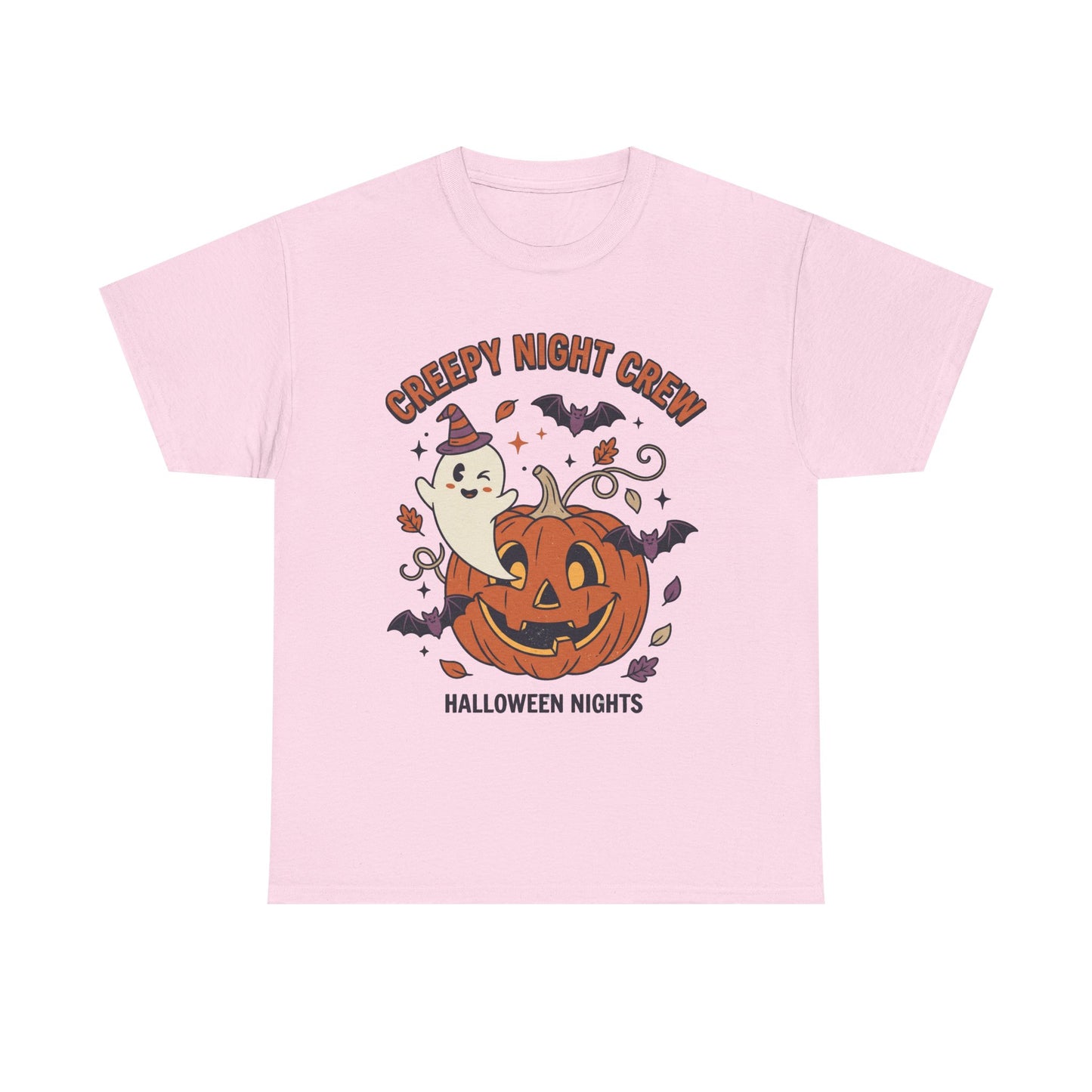 Halloween Nights T-Shirt — Creepy Night Crew Pumpkin & Ghost Tee