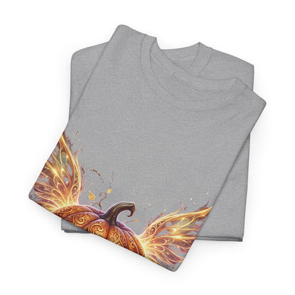 Halloween Pumpkin Tee — Winged Jack-O'-Lantern Graphic Shirt