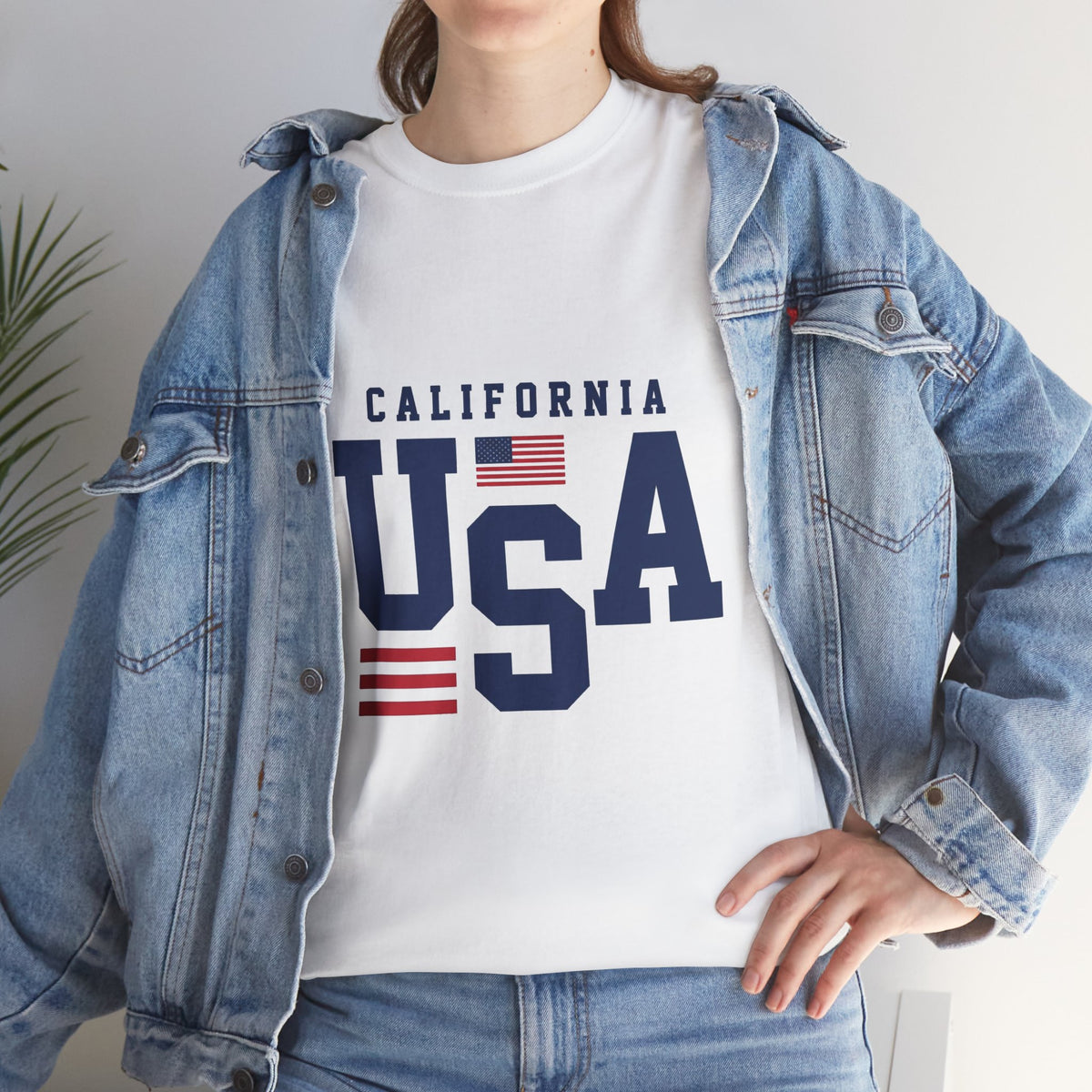 California USA Graphic Tee — Patriotic American Flag T‑Shirt
